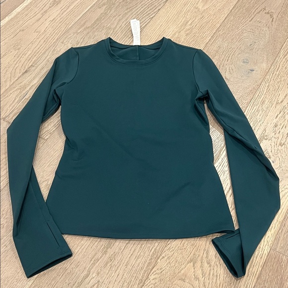 ALO Yoga Deep Teal Long Sleeve Top NWOT - Picture 1 of 4